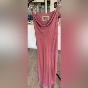 Anthropologie Bhldn Cali Satin Charmeuse Midi